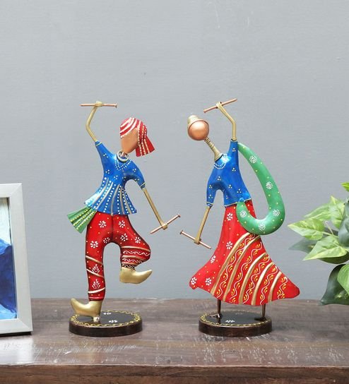 blue wrought iron human figurine set of 2 by godeccor blue wrought iron human figurine set of 2 by g tjaeed