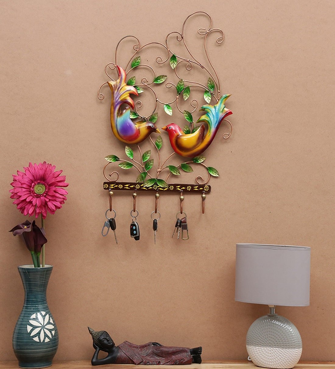 Metal Decor Bird Decorative Key Holder By Decorfryt