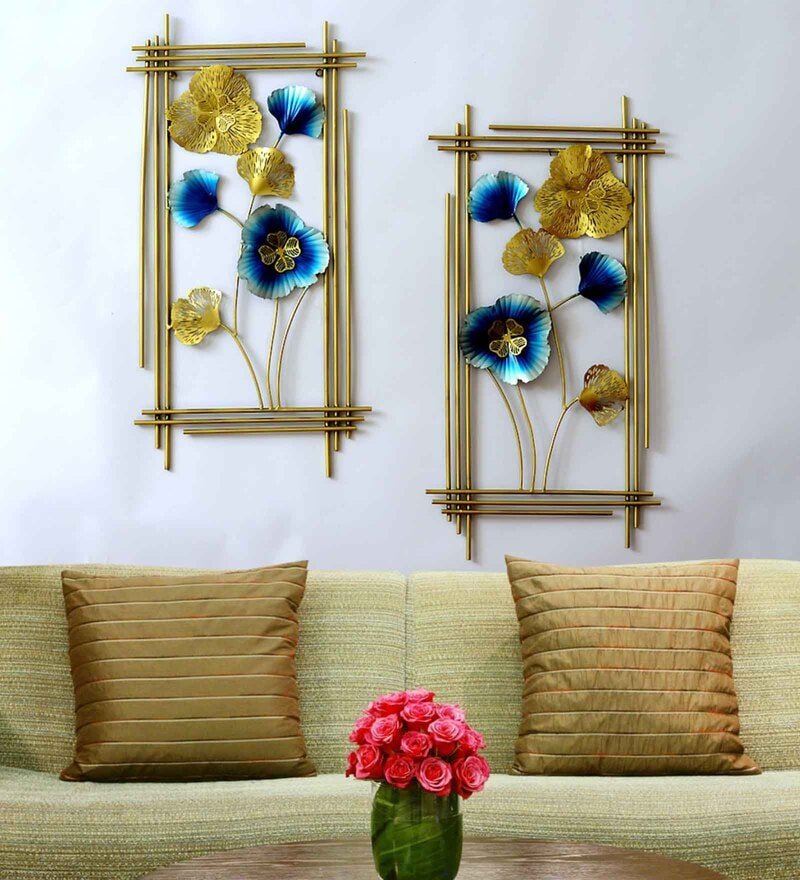 10 iron floral metal wall art set of 2 by decorfry by decorfry