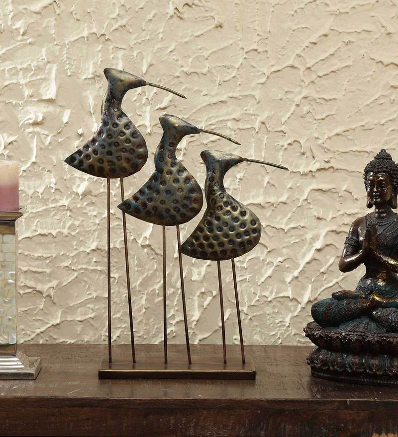 106 multicolour iron inna duck set bird figurine by decorfry by decorfry