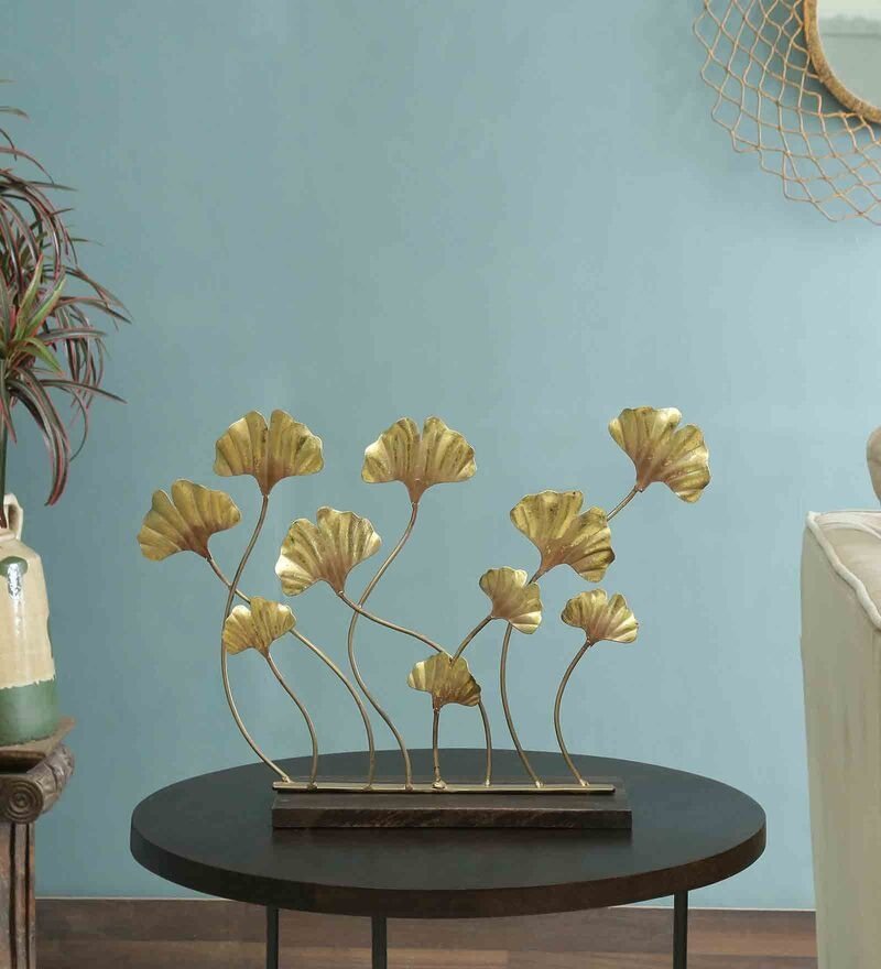 15 golden ginko table decor by decorfry by decorfry