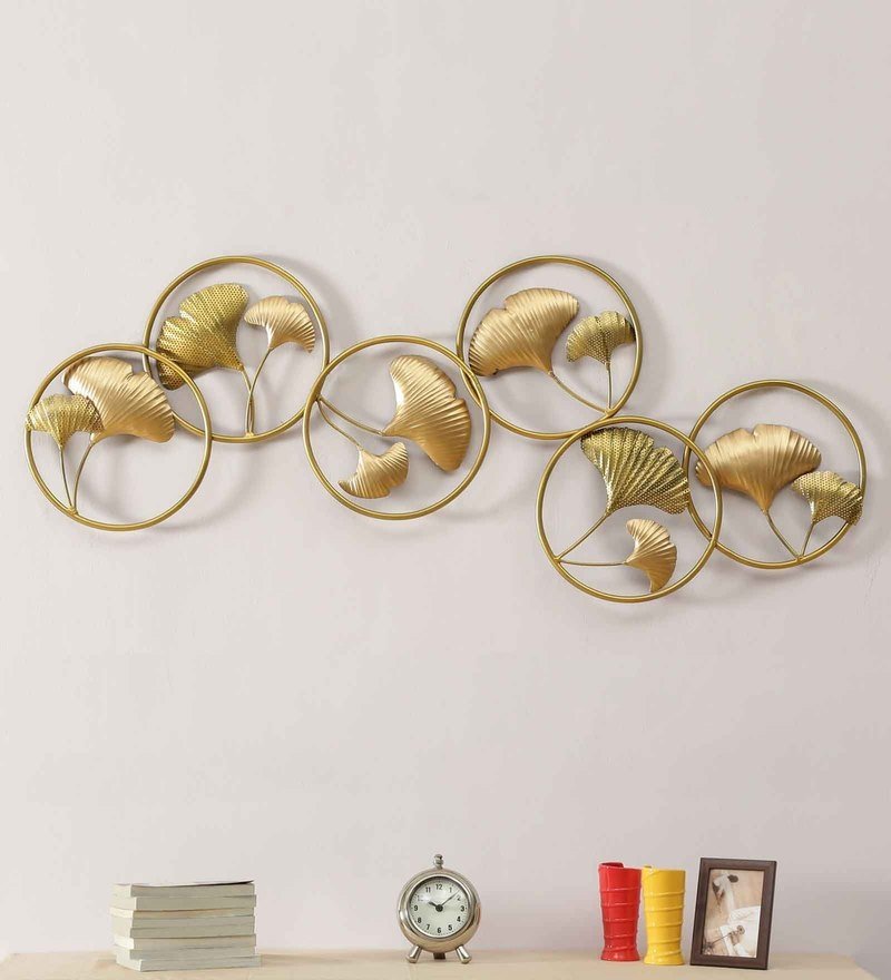 42 iron abstract wall art in gold by decorfry by decorfry