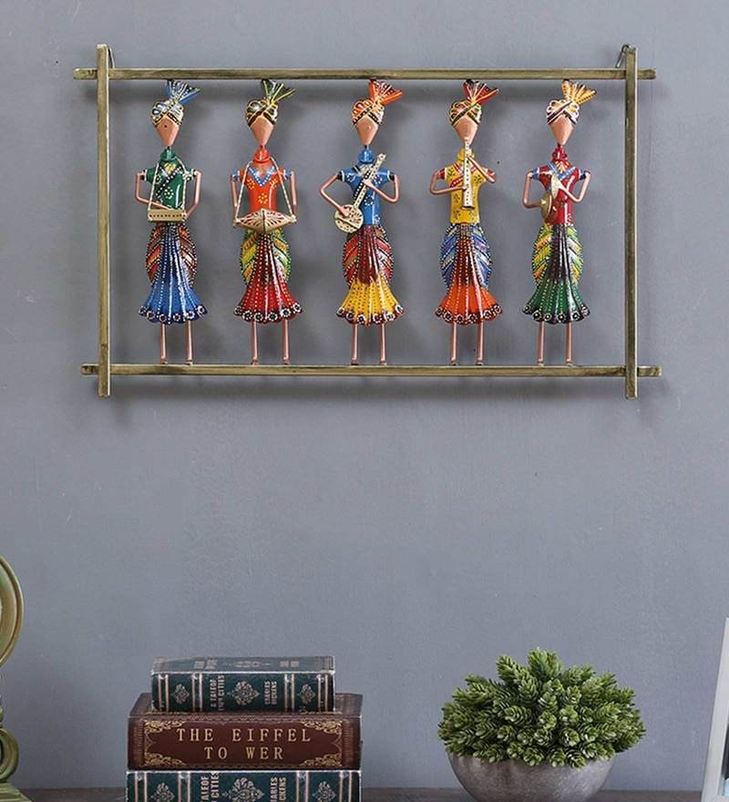 46 wrought iron musician band in multicolour wall art by decorfry by decorfry