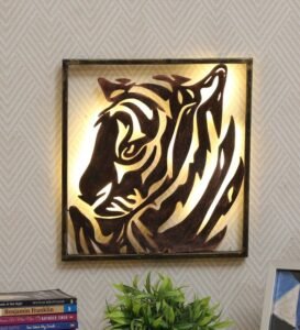 wrought-iron-tiger-in-frame-wall-art-with-led-in-brown-by-decorfry