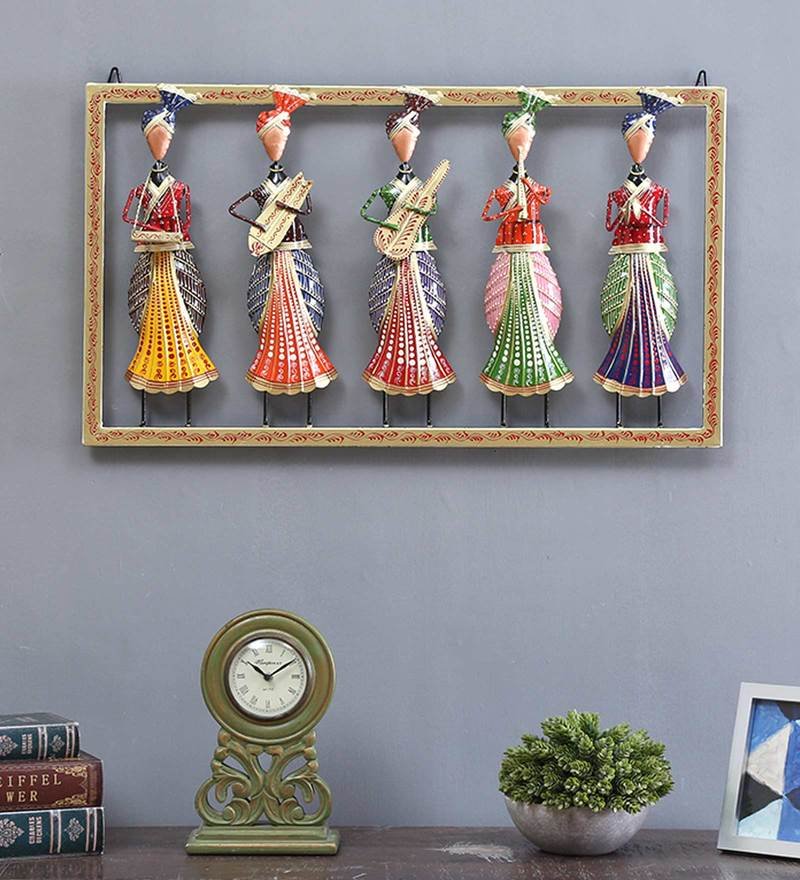 56 wrought iron musician doll wall art in multicolour by decorfry by decorfry