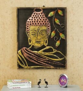 59 wrought iron buddha wall art in gold by decorfry by decorfry