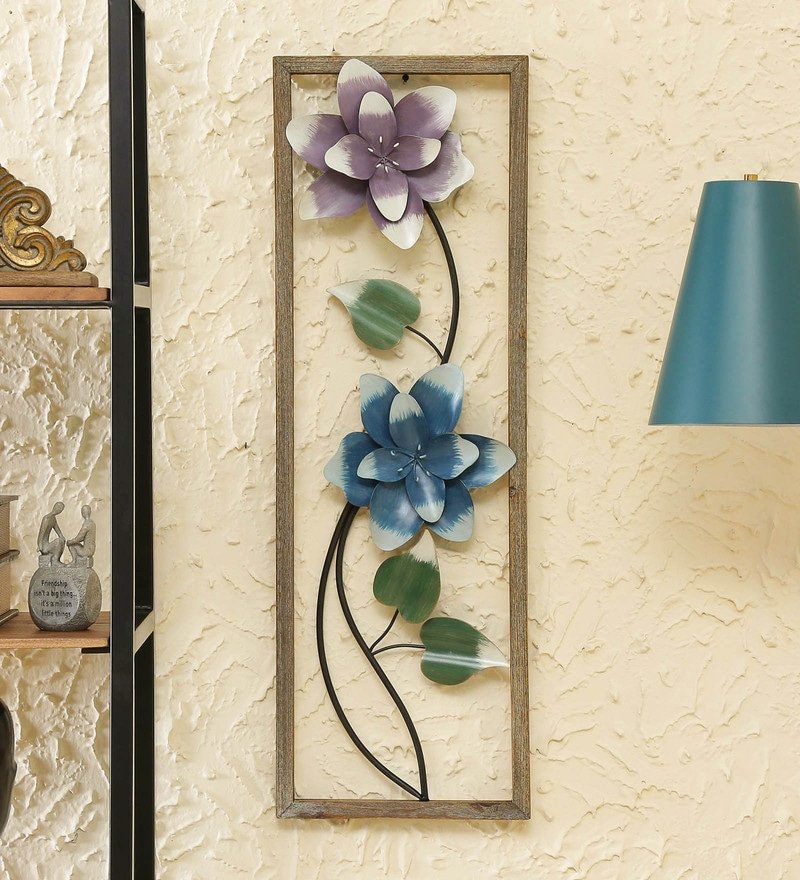 59 wrought iron leaf panel wall art in multicolour by decorfry by decorfry
